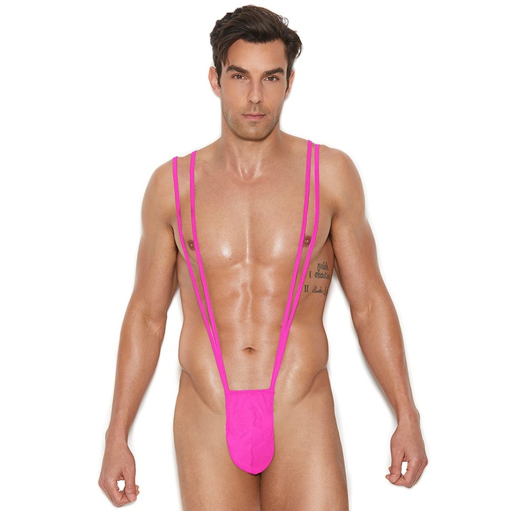 Men's Suspender Thong Pouch with Stretch Shoulder Straps